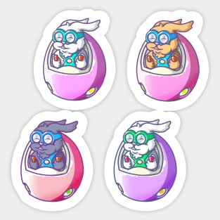 Easter Bunny in Egg Vehicle Sticker Pack Sticker